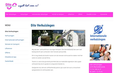 www.dito-verhuizingen.be snapshot