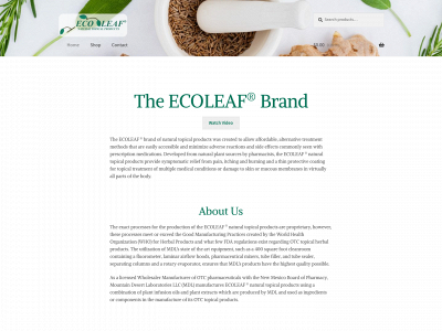 ecoleafrelief.net snapshot