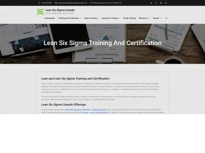 leansixsigmacanada.com snapshot