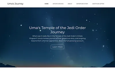 umastempleofthejediorderjourney.com snapshot