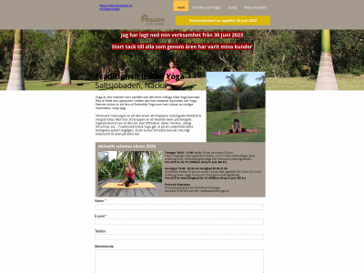 passionforyoga.se snapshot