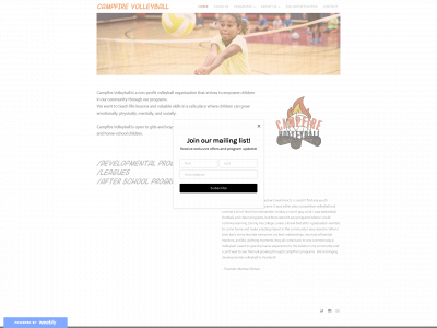 campfirevolleyball.weebly.com snapshot