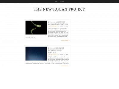 thenewtonianproject.com snapshot