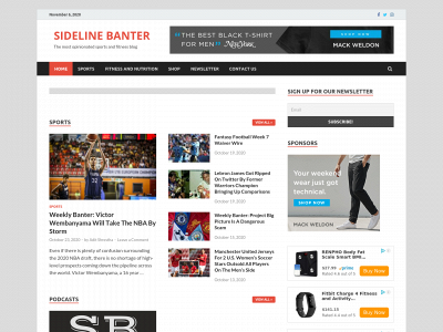 sidelinebanter.com snapshot