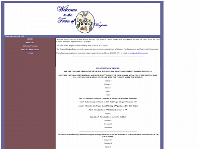 towndrakesbranch.com snapshot