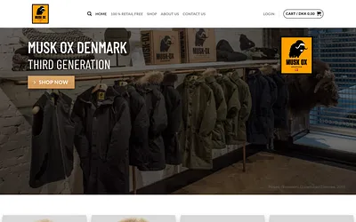 muskoxdenmark.com snapshot
