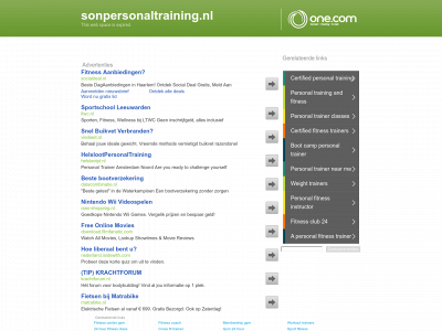 sonpersonaltraining.nl snapshot