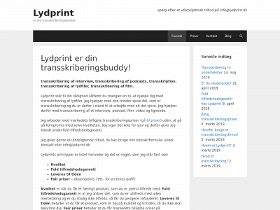 lydprint.dk snapshot