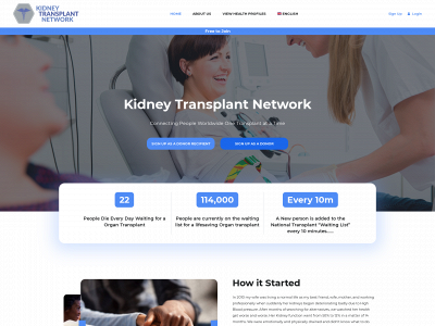 kidneytransplantnetwork.org snapshot