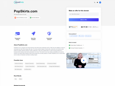 popskirts.com snapshot