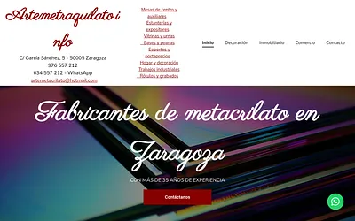 artemetacrilato.info snapshot
