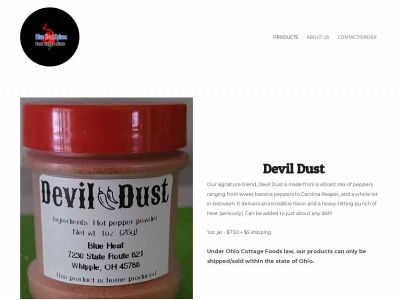 blueheatspice.com snapshot