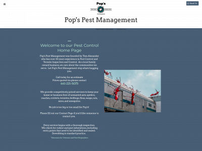 popspestmanagement.com snapshot