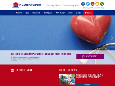 stmatthewshouse.org snapshot