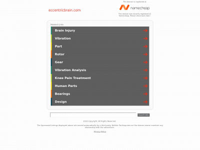 eccentricbrain.com snapshot