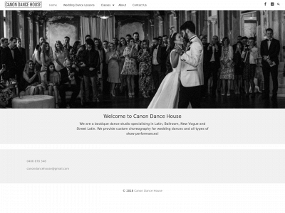 canondancehouse.com.au snapshot