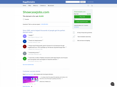 showcasejobs.com snapshot