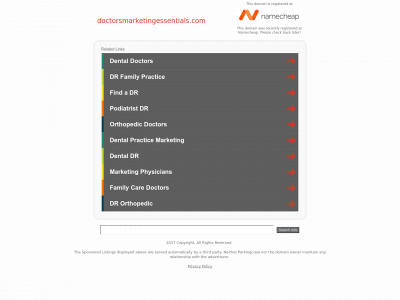 doctorsmarketingessentials.com snapshot