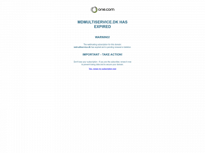 mdmultiservice.dk snapshot