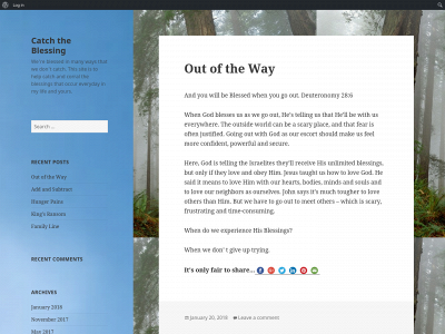 catchtheblessing.com snapshot