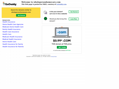 wholepersonhomecare.com snapshot