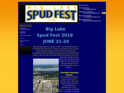 biglakespudfest.com snapshot