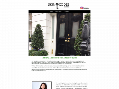 skincodesclinic.com snapshot