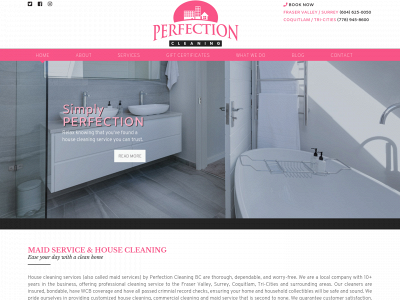 www.perfectioncleaningbc.com snapshot