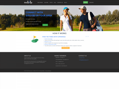 golfgroupings.com snapshot