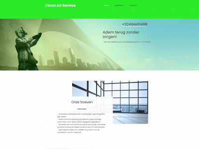 cleanairservice.be snapshot
