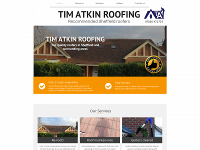 timatkinroofing.co.uk snapshot