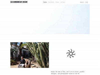 www.zacsartstudio.com snapshot