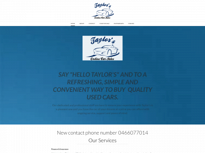 www.taylorsonlinecarsales.com snapshot