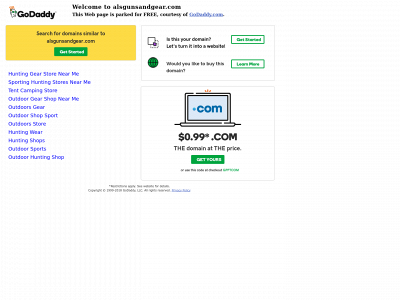 alsgunsandgear.com snapshot
