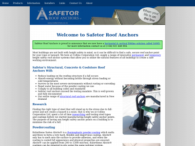 roofanchors.net snapshot