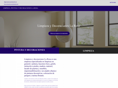 www.limpiezaydecoracioneslarosa.es snapshot