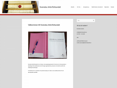 svenskaarkivforbundet.se snapshot