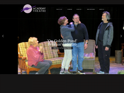 academytheatre.org snapshot