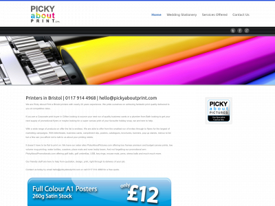 pickyaboutprint.com snapshot