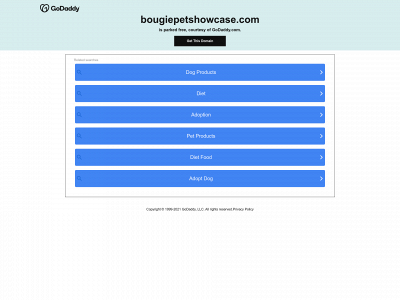 bougiepetshowcase.com snapshot