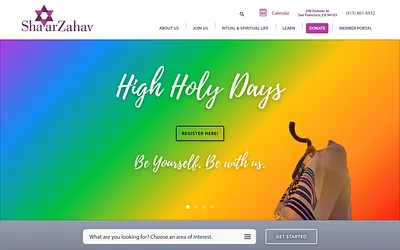 www.shaarzahav.org snapshot