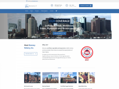 bonneynotary.com snapshot