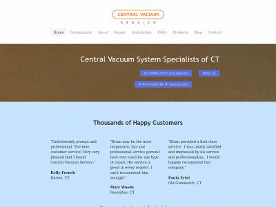 www.centralvacuumservice.com snapshot