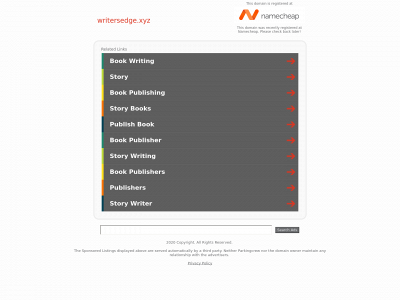 writersedge.xyz snapshot
