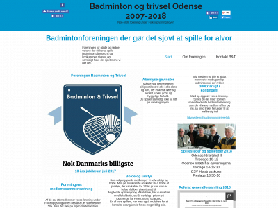badmintonogtrivsel.dk snapshot