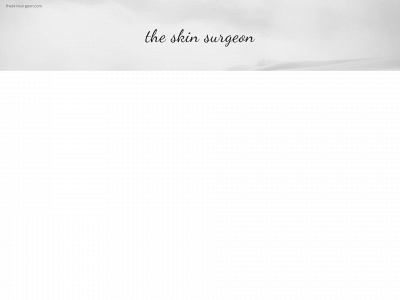 theskinsurgeon.com snapshot