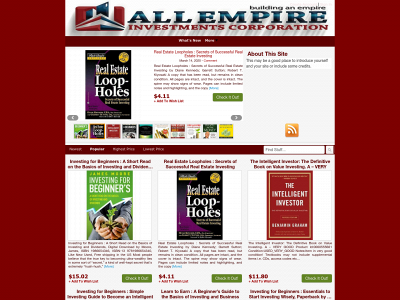 all-empire-investments.com snapshot