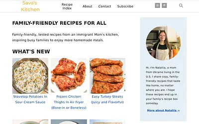 savaskitchen.com snapshot