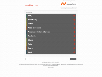 mandiberri.com snapshot