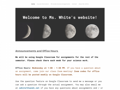 cwhite1science.weebly.com snapshot